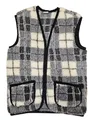 Produktbild: Provellus Warme Weste - Wollweste aus Echter Schafwolle Damen Herren grau/braun kariert (DE/NL/SE/PL, Alphanumerisch, XXL, Regular, Regular, Grau)