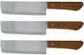 Produktbild: 3er-Pack [ 3x #172 ] KIWI Thailand Kochmesser mit Holzgriff 28cm / Messer KV