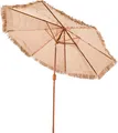 Produktbild: VEVOR Strohschirm Hawaii, 2,75 m Strohschirm neigbar, Strandschirm mit PP-Stroh & 8 Metallstreben, Gartenschirm, Marktschirm, Terrassenschirm für Strand, Terrasse, Poolrand, Hinterhof & Garten