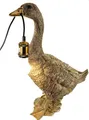 Produktbild: formano Gans Lampe 60cm Gold - Designer Tisch & Stehlampe E27 - Moderne Kunstharz Leuchte Wohnzimmer Schlafzimmer Deko - Elegante Beleuchtung Tier Vogel Motiv