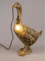 Produktbild: Formano Tischleuchte Gans antik gold 60cm Porzellan 779892  Nachttischlampe