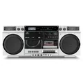 Produktbild: MEDION P66538 80er Retro Boombox UKW Stereo Radio CD Kassette MP3 2x 10W silber