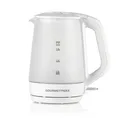 Produktbild: GOURMETmaxx Glas-Wasserkocher mit Frostoptik max. 220W, weiß