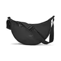Produktbild: LARKSON Crossbody Bag Damen & Herren Schwarz - Solveig Small - Umhängetasche im Halbmond Style - Halbrunde Schultertasche - Moon Bag Design - Wasserabweisend