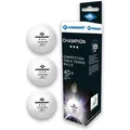 Produktbild: Donic-Schildkröt Tischtennisbälle Champion***40+, 3-Sterne Qualität, ITTF Zulassung, weiß, 3 Stück