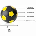 Produktbild: 2 x Kickerball Winspeed schwarz/gelb 35 mm Preishit 2 Stück 1 Paar