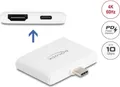 Produktbild: Delock USB Type-C™ Adapter zu HDMI 4K 60 Hz und USB Type-C™ Daten + PD 94 W
