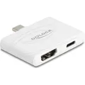 Produktbild: Delock USB Type-C Adapter zu HDMI 4K 60 Hz und USB Type-C Daten PD 94 W (HDMI, USB Typ-C, 4.80 cm) (417625)
