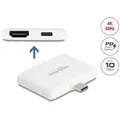 Produktbild: Delock USB Type-C Adapter zu HDMI 4K 60 Hz und USB Type-C Daten PD 94 W
