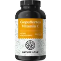 Produktbild: NATURE LOVE® Gepuffertes Vitamin C - Hochdosiert mit 1000mg Vitamin C je Tagesdosis - 365 Kapseln