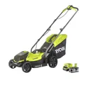 Produktbild: Ryobi Akku-Rasenmäher ONE+ 18 V, 33 cm Schnittbreite, mit 1x4,0 Ah Akku und Ladegerät, zusammenklappbar, Komforthandgriff