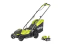 Produktbild: Ryobi Akkurasenmäher Akku-Rasenmäher ONE+ 18 V, 33 cm Schnittbreite, inkl 1x4,0 Ah Akku & L, (Komplett-Set)