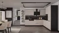Produktbild: Winkelküche ARONA 280x270 cm Küchenzeile Eckküche Küche Kaschmir beige + Schwarz