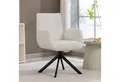 Produktbild: HOMCOM Relaxsessel mit Armlehne, Wolle-Leinenoptik, Knopfheftung, Stahlbeine (Polsterstuhl, 1-St., Loungesessel), für Wohnzimmer, Schlafzimmer, Cremeweiß