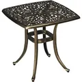 Produktbild: Outsunny Garten Beistelltisch Aluminium Bronze 54L x 54B x 52,5H cm