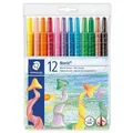 Produktbild: Staedtler Wachsmalstifte Noris Club Twister 221, für Kleinkinder, bruchsicher, wasserfest, 12 Stück