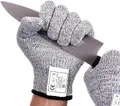 Produktbild: TK Gruppe Timo Klingler Schnittschutzhandschuhe Küche EN 388 als Filetierhandschuh schnittfest - Schnittschutz Handschuhe - Kettenhandschuhe als Schutzhandschuhe