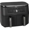 Produktbild: MAX 6-in-1 Dual Zone Heißluftfritteuse DZ400EU grau, 2.470 Watt, 2 Körbe je 4,75 Liter