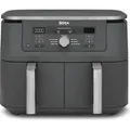 Produktbild: Ninja DZ400EU Doppel-Heißluftfritteuse (9,5 l Fassungsvermögen, 2470 W Leistung, 6 Kochfunktionen, Dual-Zone-Kochen, SYNC & MATCH-Funktion, Touch... - Schwarz