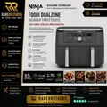 Produktbild: Ninja Dual Zone Air Fryer DZ400EU, 2 Schubladen, 6-in-1, Heißluftfritteuse Grau