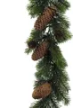Produktbild: Winterliche Kunstpflanze Weihnachtsdeko, Weihnachtsgirlande Fichte, Creativ deco, Girlande mit Zapfen, Länge 180 cm