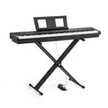 Produktbild: VEVOR Digitalpiano, 88 Tasten vollgewichtet, E-Piano Doppeltastatur & Lautsprecher mit X-Ständer, Sustain-Pedal, Aufnahmefunktion, 280 Töne, Kabellose Verbindung, für Anfänger, Schwarz