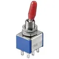 Produktbild: Wentronic Goobay Kippschalter Miniatur - 2x EIN-EIN, mit Lötösen (10021)