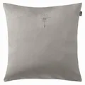 Produktbild: JOOP! Kissenhülle Cozy samtweich 40x40 cm 70447-010 Silbergrau mit Stickerei