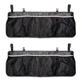 Produktbild: 2x Rücksitztasche Schwarz Auto KFZ Rücksitz Organizer 99x35,5cm Rücksitztasche