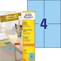Produktbild: AVERY Zweckform 3457 Blaue Etiketten (400 Aufkleber, 105x148mm auf A4, permanent