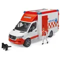 Produktbild: bruder 02676 MB Sprinter Ambulanz, mit Sanitäter, Licht und Sound, Maßstab 1:16
