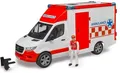 Produktbild: 4001702026769 Mercedes-Benz Sprinter Ambulance with figurine and module BRUDER