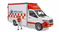 Produktbild: 4001702026769 Pojazd Mercedes-Benz Sprinter Ambulans z figurką i modułem Bruder