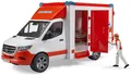 Produktbild: Bruder 02676 MB Sprinter Ambulanz mit Fahrer und Light + Sound Modul