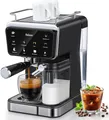 Produktbild: Yabano-Kaffeemaschine für 6 Getränke, farbiger Touchscreen, 1,5 l, 1450 W
