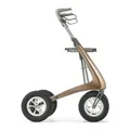 Produktbild: byACRE Carbon Overland/All Terrain Carbon-Rollator/Stoßdämpfende, große Luftreifen / 6,7 kg leicht/Zusammenfaltbar mit Sitz/Bentley-Braun