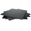 Produktbild: 4er Set Schieferplatte 30x30cm Schwarz - 23464620