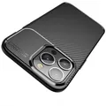 Produktbild: iPhone 14 Pro Hülle Schutzhülle Silikon TPU Slim Case Schwarz Carbon Optik
