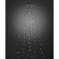 Produktbild: Konstsmide 6321-810 LED Baummantel mit Ring, 8 Stränge à 50 Dioden, mit Glimmereffekt / für Außen (IP44) / 400 bernsteinfarbene Dioden (200 glimmend) / 24V Außentrafo / schwarzes Kabel, kupfer, 400 LEDs