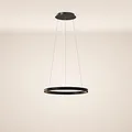 Produktbild: s.luce LED Ring Pendelleuchte rund Direkt oder Indirekt Hängelampe Wohnzimmerleuchte, Farbe:Schwarz, Größe:Ø 40cm