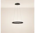 Produktbild: s.luce Pendelleuchte LED Ring Pendelleuchte rund Direkt oder Indirekt Schwarz, Warmweiß