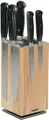 Produktbild: Hanseatic Magnet-Messerblock hanseatic PREMIUM, aus Holz, Messerblock Set, 6-tlg. (6tlg), elegantes Design, herausnehmbarer Borsteneinsatz, 360-Grad-drehbar