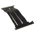 Produktbild: Raijintek Paxx Vertikale PCI-Slot-Blende + PCIe x16 Riser Flachband-Kabel, 20cm