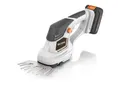Produktbild: Brandson Akku-Grasschere 2in1 mit Grasmesser und Strauchmesser, inkl. Akku und Ladegerät, bis 1,3 m Arbeitshöhe, Garten Strauchschere, Elektrogartenschere für Rasen, Sträucher