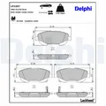 Produktbild: DELPHI Bremsbelagsatz Scheibenbremse LP2207 für TOYOTA AVENSIS VERSO VAN WWT271_
