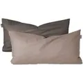 Produktbild: Schiesser - Kissenhüllenset Doubleface - Renforcé - 2-teilig - 40 X 80 Cm - Taupe-dunkelgrau