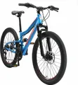 Produktbild: BIKESTAR Kinder Fully Mountainbike 24 Zoll ab 9 Jahre | 21 Gang Shimano, Scheibenbremsen | Blau