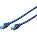 Produktbild: DIGITUS CAT 5e SF-UTP Patchkabel, PVC AWG 26/7, Länge 0,5 m, Farbe Blau