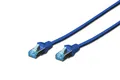 Produktbild: DIGITUS LAN Kabel Cat 5e - 0,5m - CCA Netzwerkkabel Mit RJ45 - SF/UTP Geschirmt - Kompatibel zu Cat6 und Cat5 - Blau