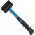 Produktbild: BGS-technic Gummihammer 1960, Kopf-Ø 50mm, 280g Kopfgewicht, schwarz, mit Fiberglasstiel